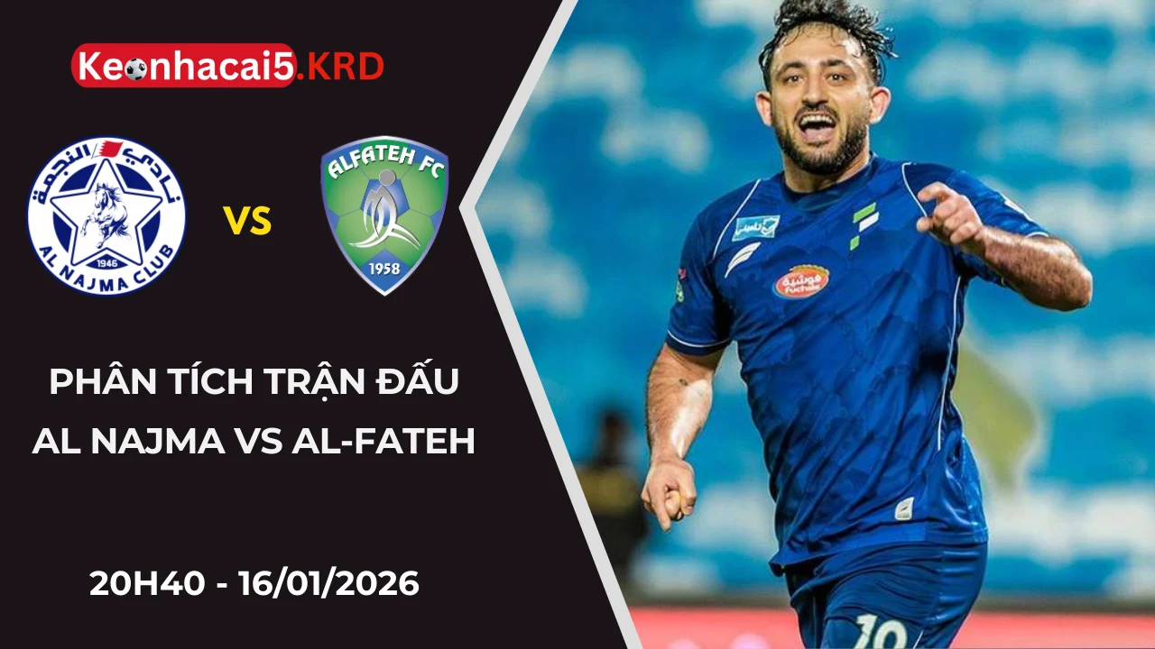 Phân Tích Trận Đấu Al Najma vs Al-Fateh | 20H40 - 16/01/2026