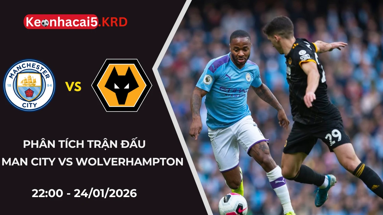 Soi Kèo Manchester City Vs Wolverhampton | 22:00 - 24/01/2026